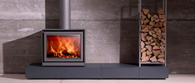 Wood-burning stove and fire range
