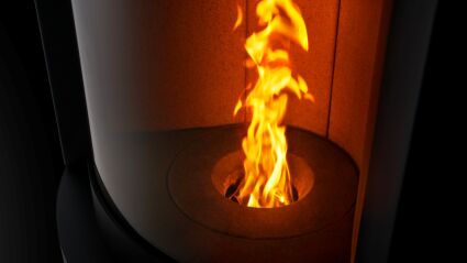 Stûv flamme pellet